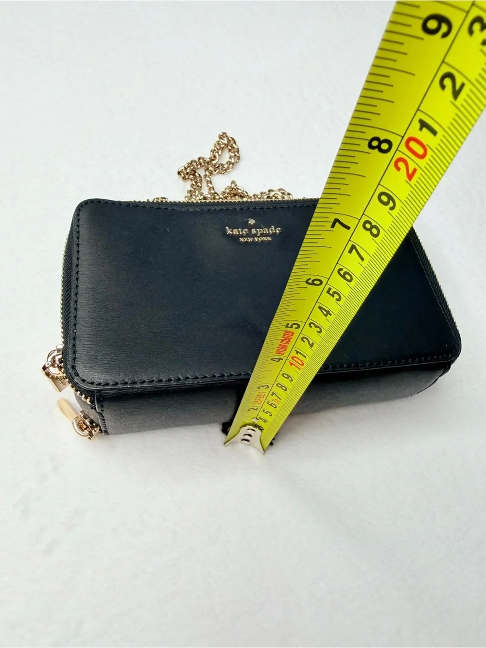 Kate Spade New York Staci Dual Zip Around Crossbody Leather Bag - Black New